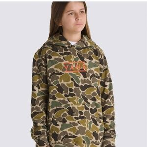 Vans Camo Hoodie with Orange Logo